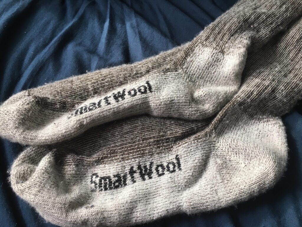 smartwoolのウール製靴下