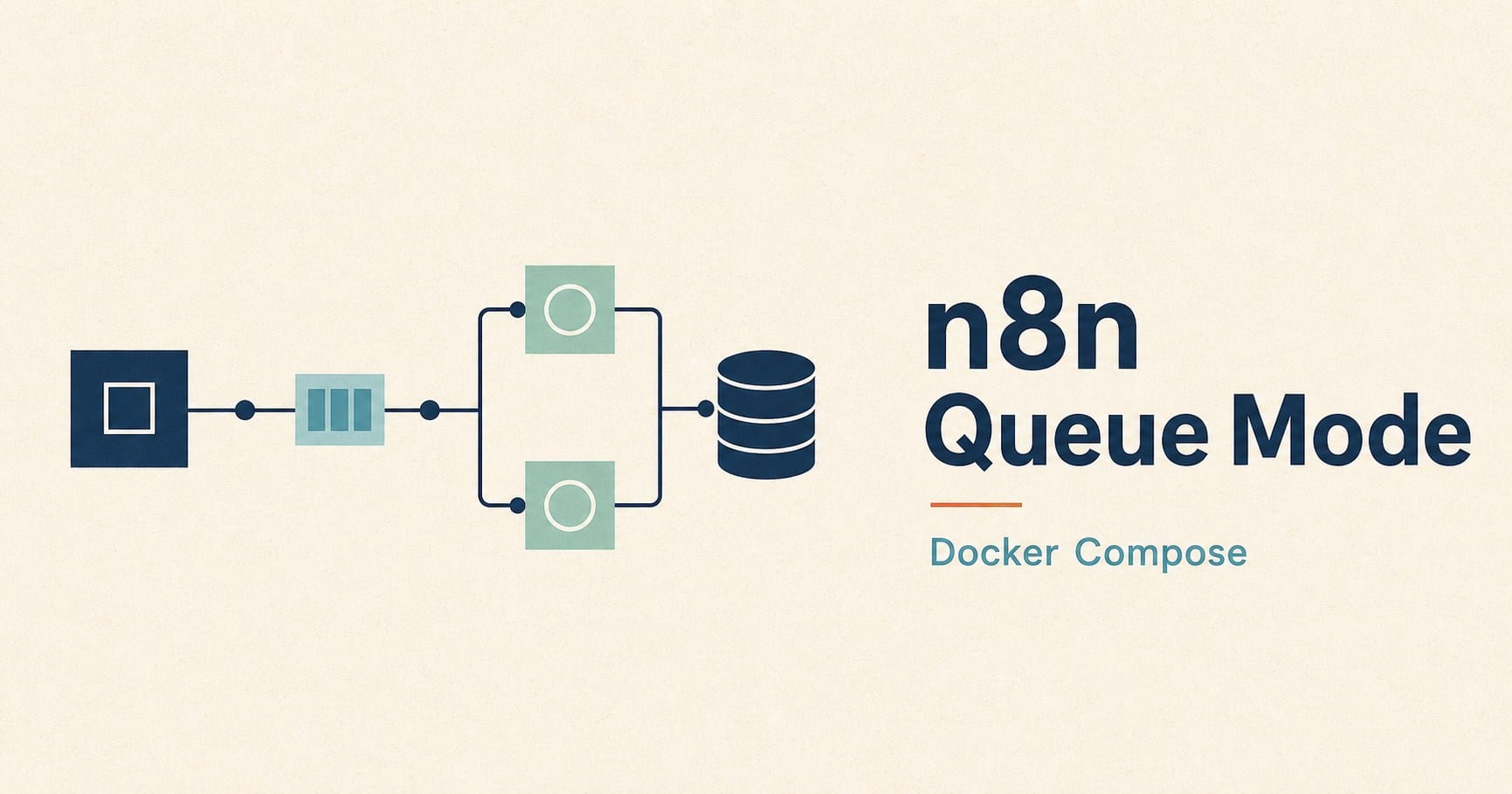 「n8n Queue ModeをDocker Composeで構成する」のアイキャッチ画像